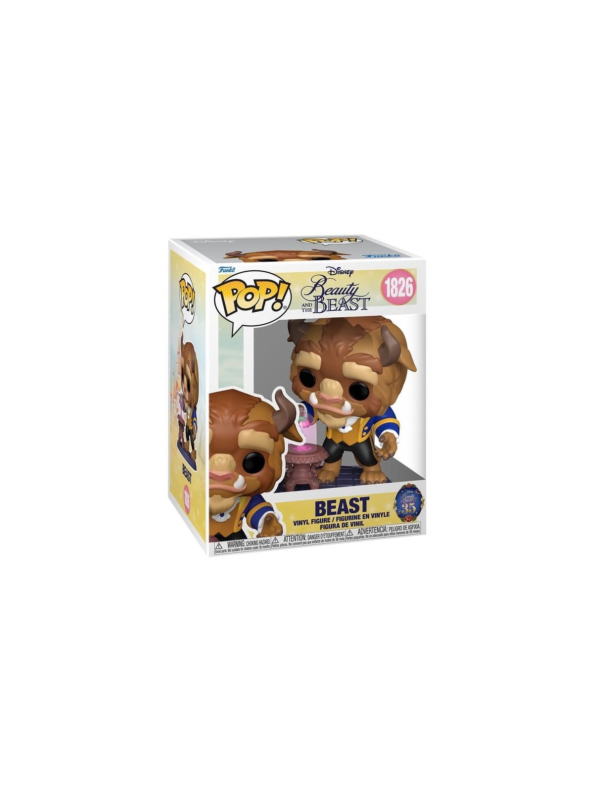 Funko POP! La Bella y La Bestia: Beast with Enchanted Rose (1826)