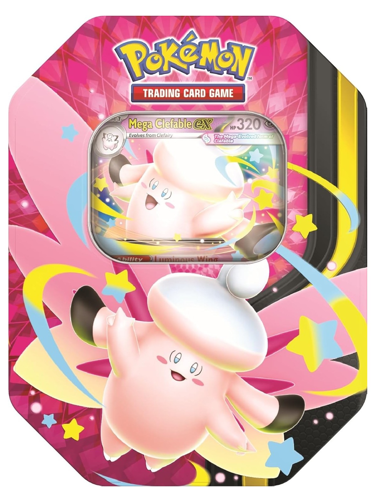 Pokemon TCG: Lata Megaluz Lunar - Mega Clefable EX (Español)