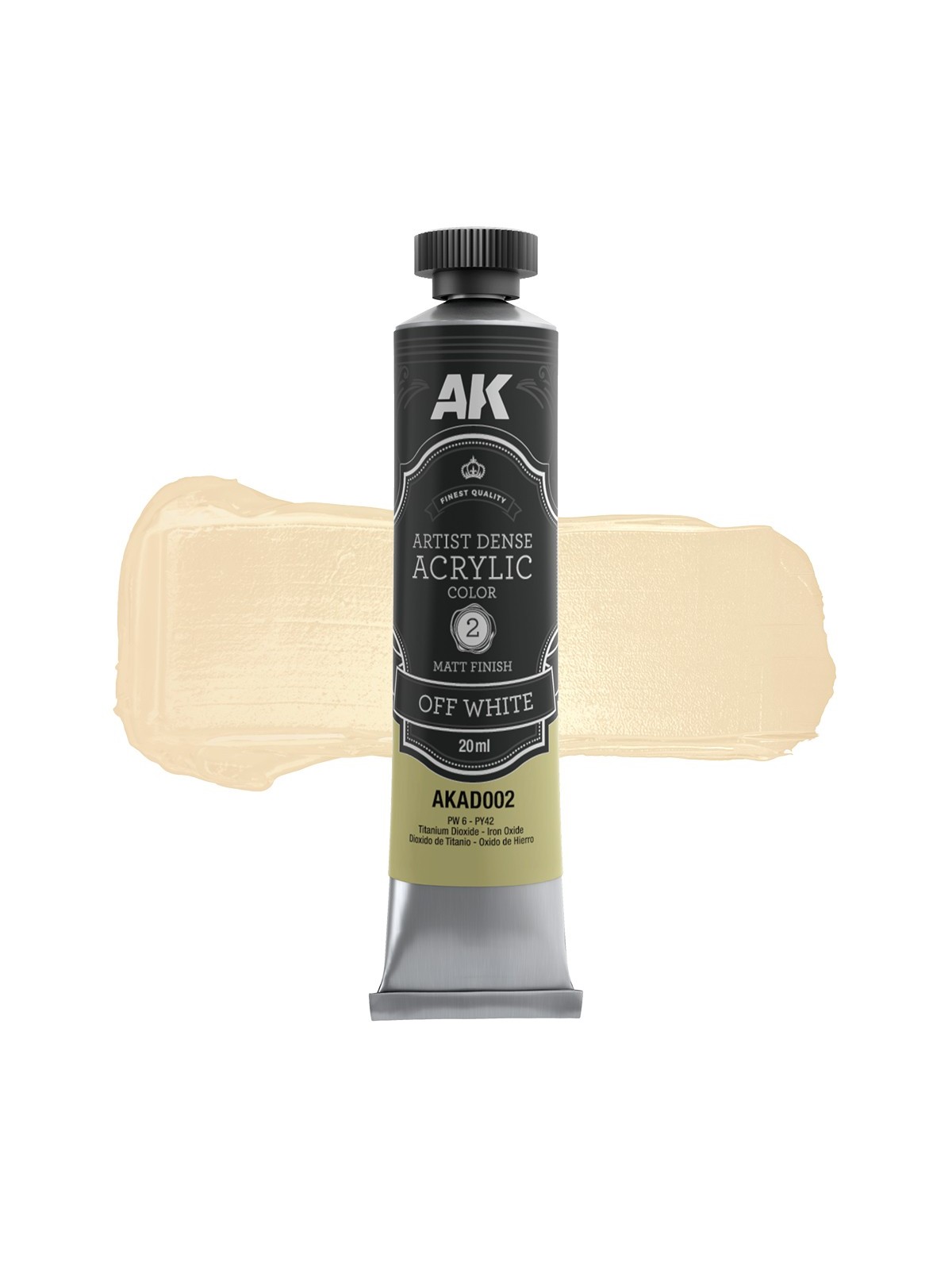 Blanco Roto: Color Acrílico Denso Artístico (AKAD002)