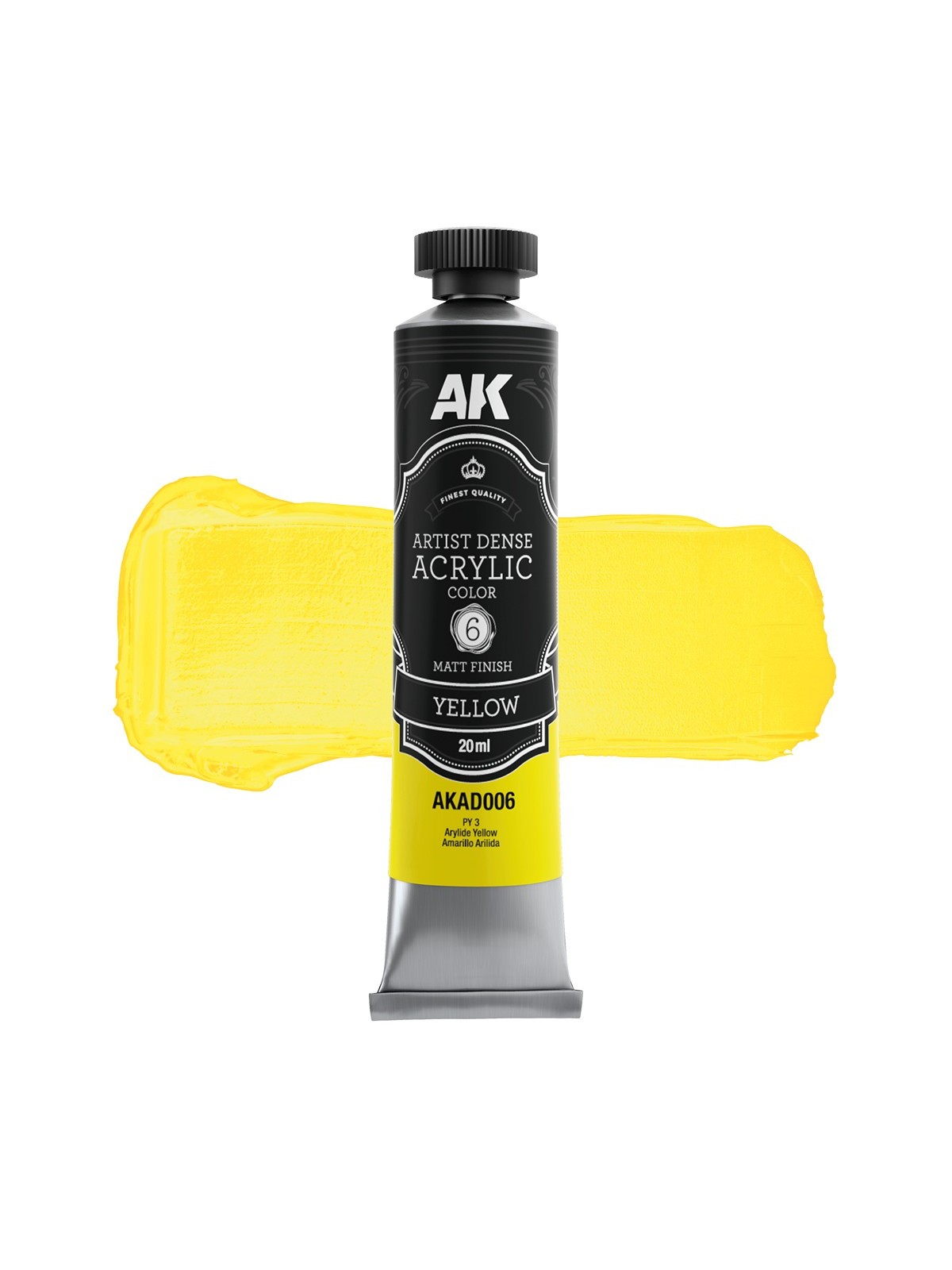 Amarillo: Color Acrílico Denso Artístico (AKAD006)