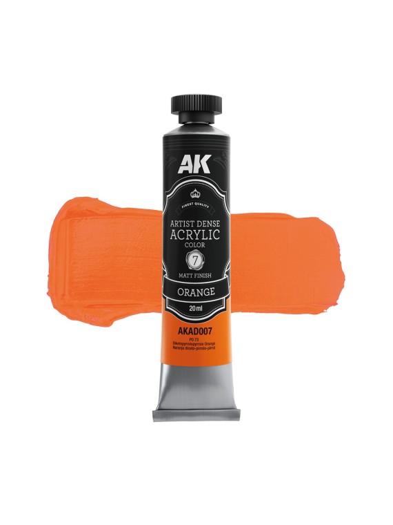 Naranja: Color Acrílico Denso Artístico (AKAD007)