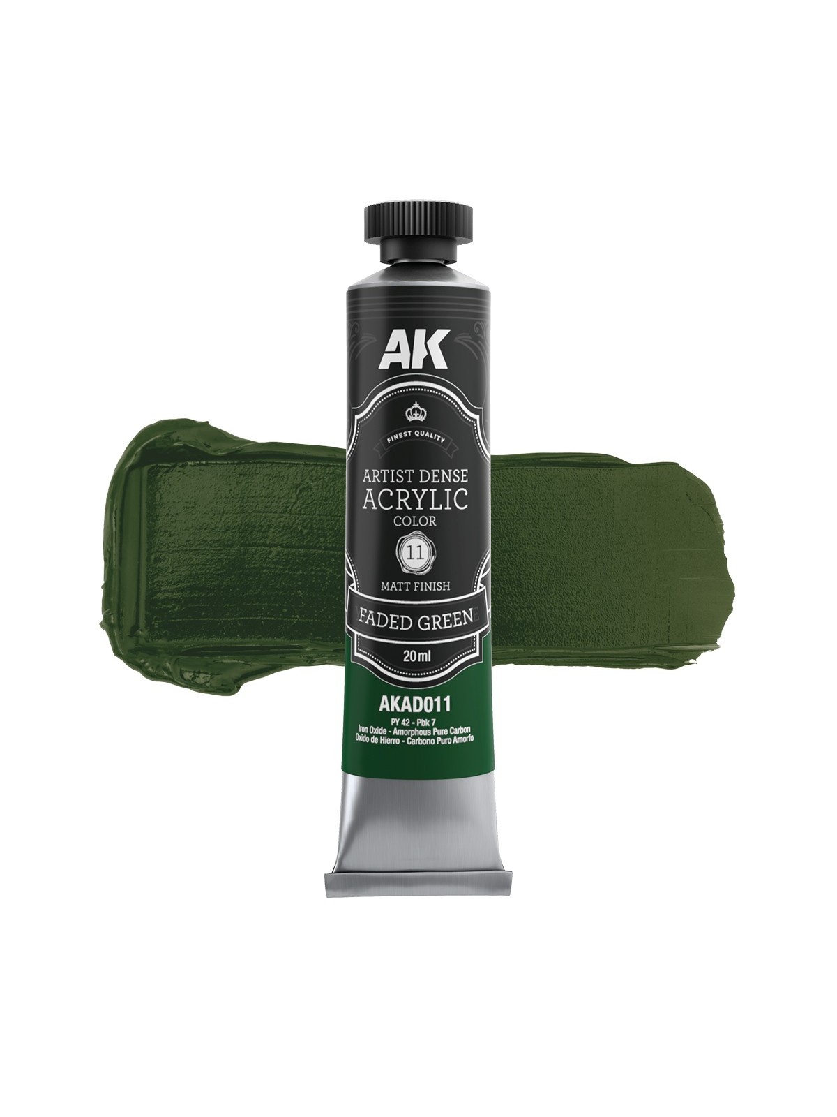Verde Desgastado: Color Acrílico Denso Artístico (AKAD011)