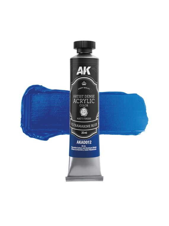 Azul Ultramar: Color Acrílico Denso Artístico (AKAD012)