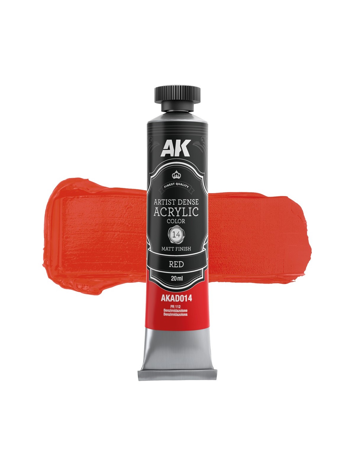 Rojo: Color Acrílico Denso Artístico (AKAD014)