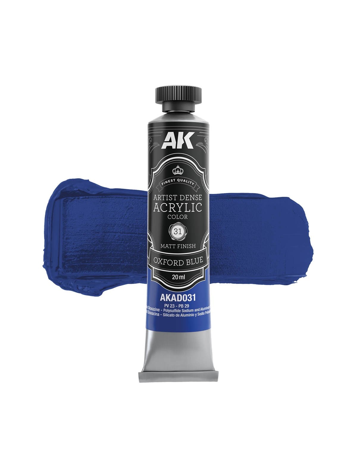 Azul Oxford: Color Acrílico Denso Artístico (AKAD031)