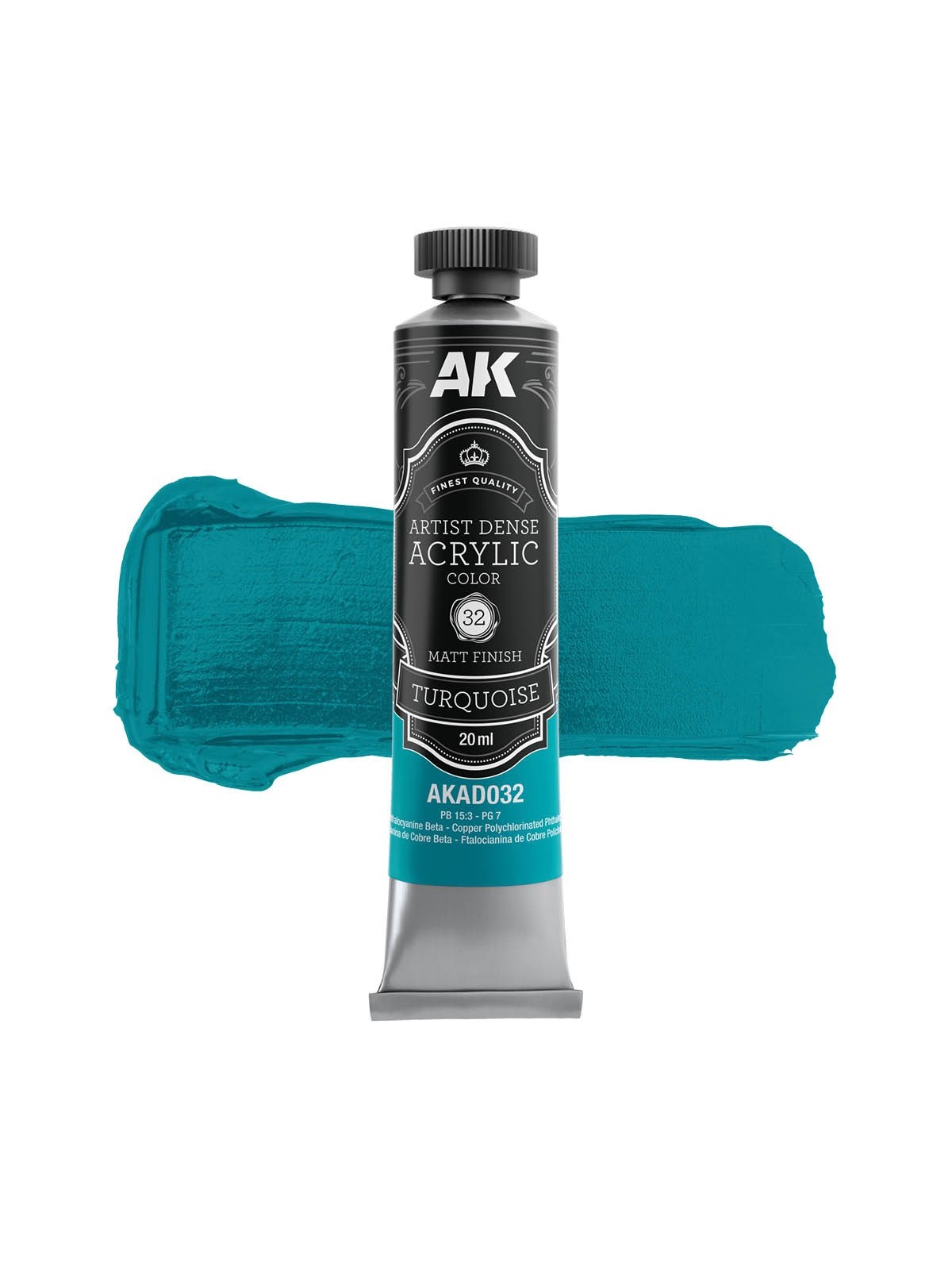 Turquesa: Color Acrílico Denso Artístico (AKAD032)