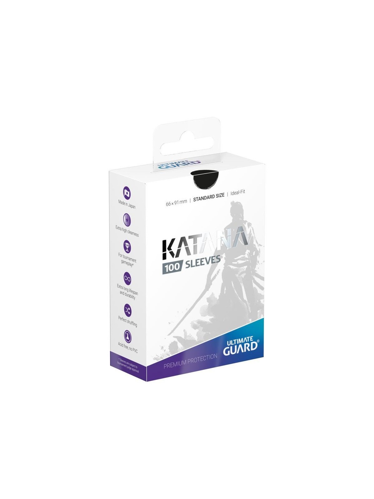 Ultimate Guard Katana Sleeves Standard Size (100) - Black