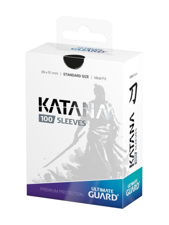Ultimate Guard Katana Sleeves Standard Size (100) - Black