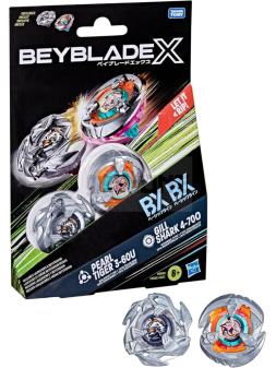 Beyblade X: Gill Shark 4-70O & Pearl Tiger 3-60U Dual Pack