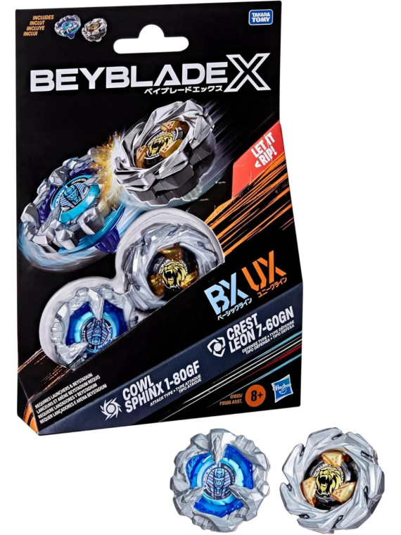 Beyblade X: Cowl Sphinx 1-80GF & Crest Leon 7-60GN Dual Pack