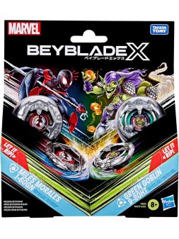 Beyblade X: Marvel Collab Miles Morales 1-60GN vs Green Goblin 9-80HT