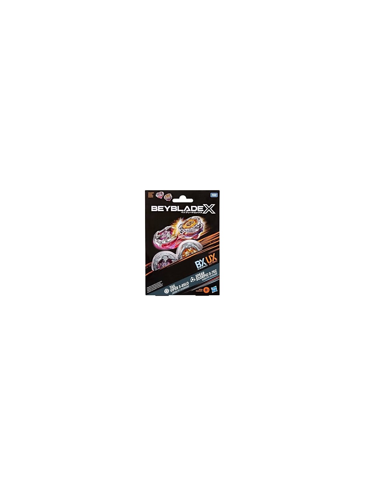 Beyblade X: Spear Scorpio 0-70Z UX & Tail Viper 3-85LO BX Dual Pack Set