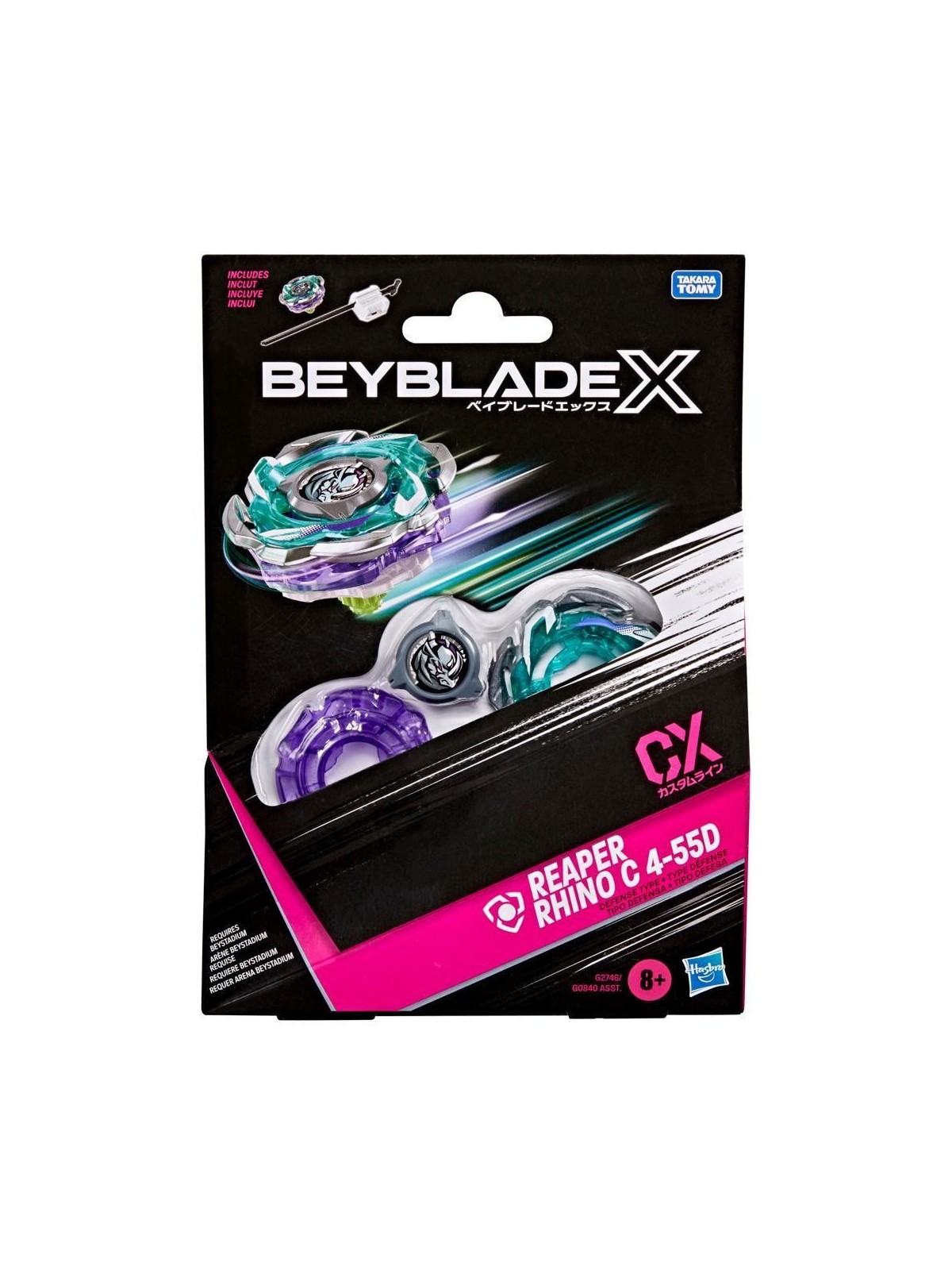 Beyblade X: Reaper Rhino C 4-55D CX Starter Pack Set