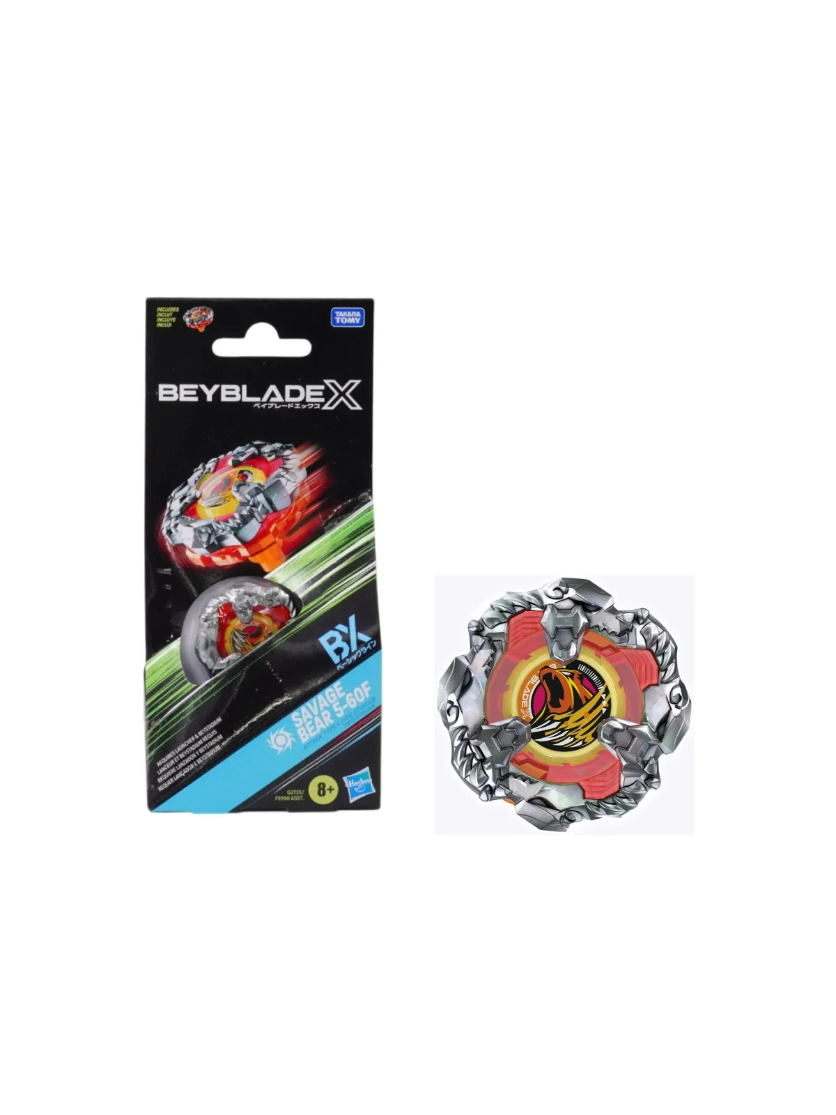 Beyblade X: Savage Bear 5-60F BX Booster Pack Set