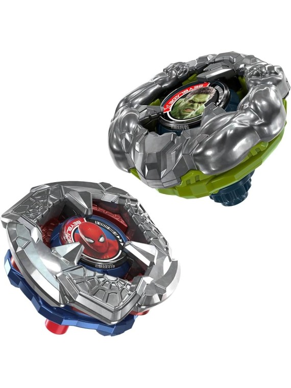 Beyblade X: Marvel Collab Spider-Man 6-60R vs. Hulk 3-85N