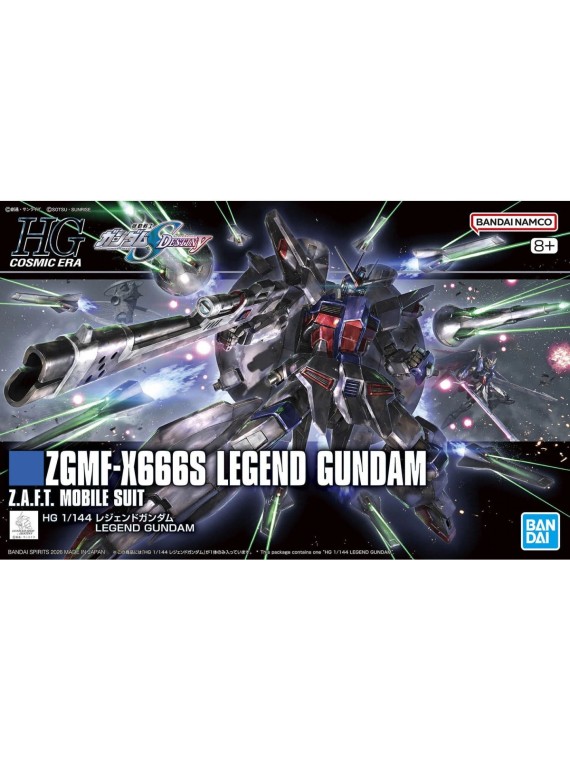 Gundam: 1/144 – HG Cosmic Era Gundam Seed Destiny ZGMF-X666S Legend Gundam Z.A.F.T. Mobile Suit