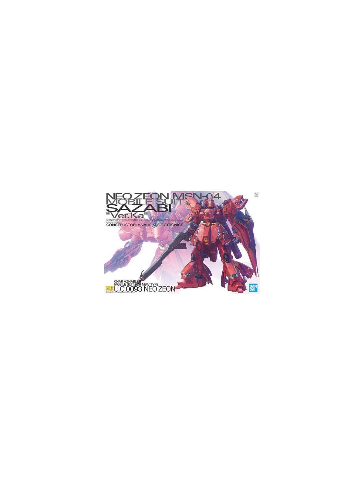 Gundam: 1/100 MG MSN-04 Gundam Sazabi Ver.Ka