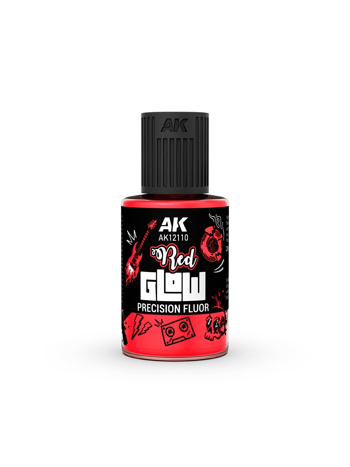 Rojo Glow: Fluor de Precisión (AK12110)