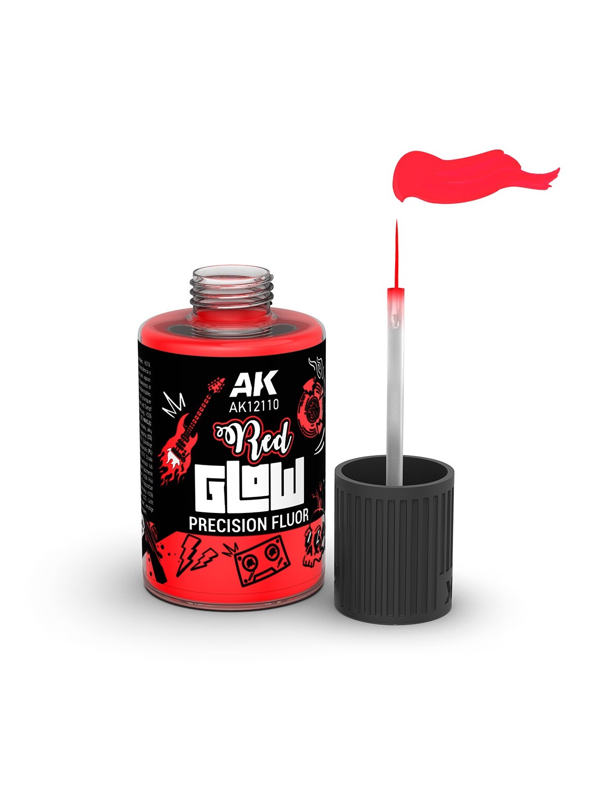 Rojo Glow: Fluor de Precisión (AK12110)