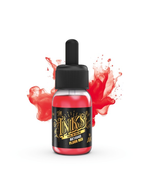 Rojo Fluor: Tinta (AK16042)