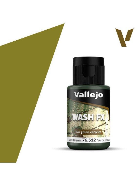 Verde Oscuro Model Wash FX Vallejo 35ml (76512)