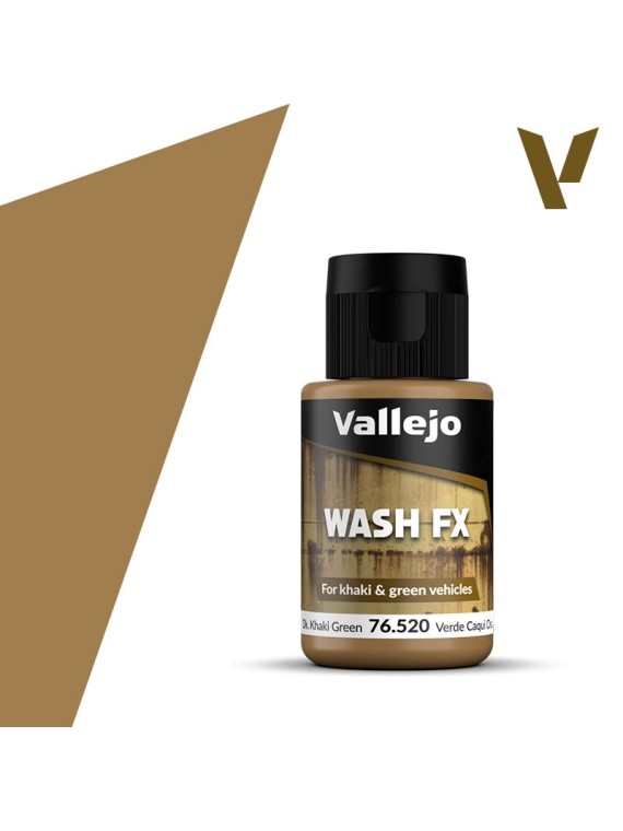 Verde Caqui Oscuro Model Wash FX Vallejo 35ml (76520)