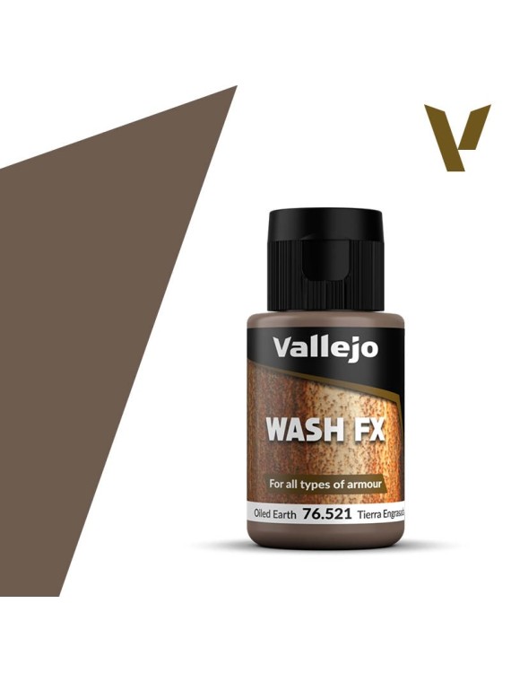 Tierra Engrasada Oscuro Model Wash FX Vallejo 35ml (76521)