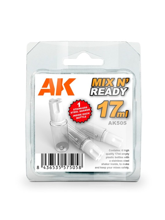 Botellas para Mezclas Mix N' Ready 17ml (AK505)