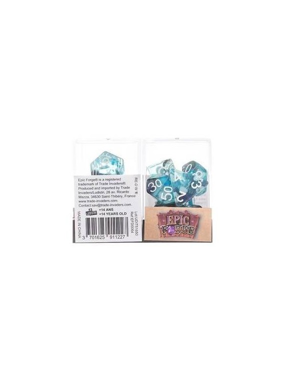Juego de 7 Dados de Resina Gama Insert en Caja: Medusa