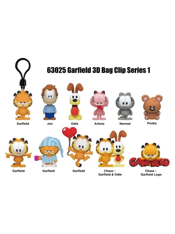 Garfield 3D Colgante Peluche Serie 1 (1)