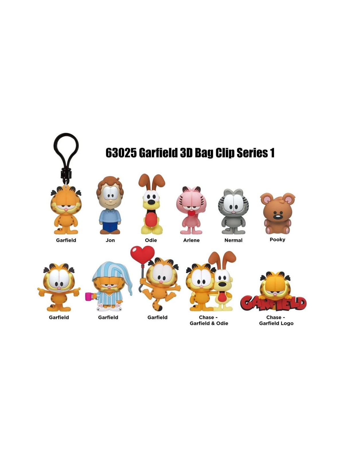 Garfield 3D Colgante Peluche Serie 1 (1)