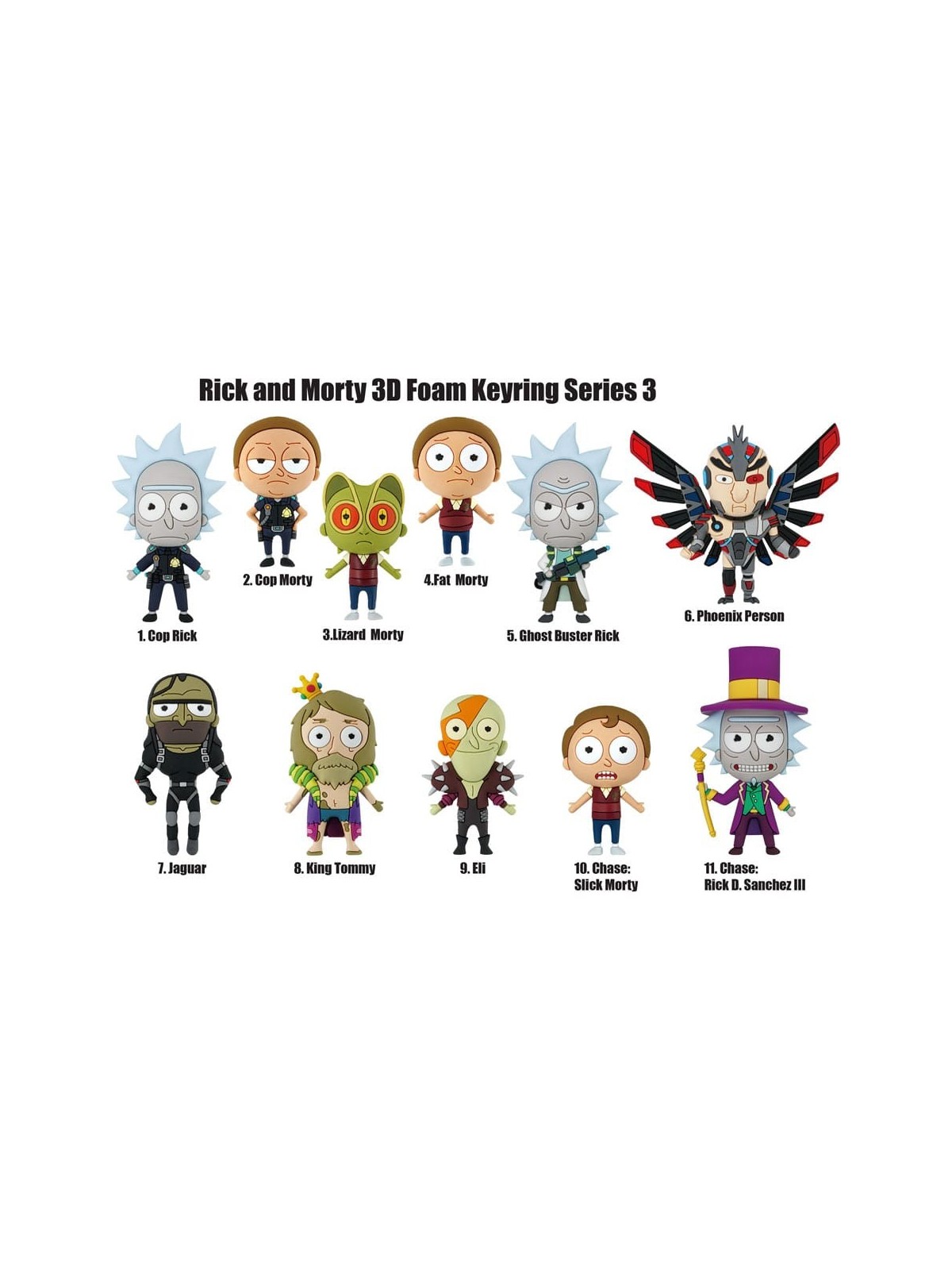 Rick y Morty Colgante PVC Series 3 (1)