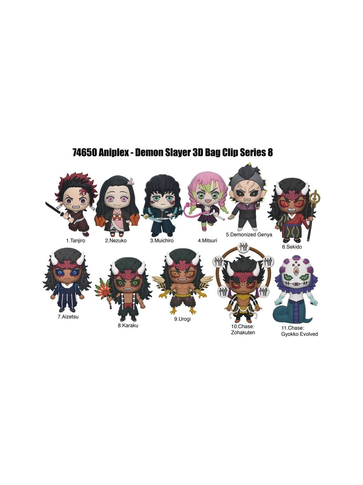 Demon Slayer: Kimetsu no Yaiba - Season 3 3D Colgante Peluche Serie 8 (1)
