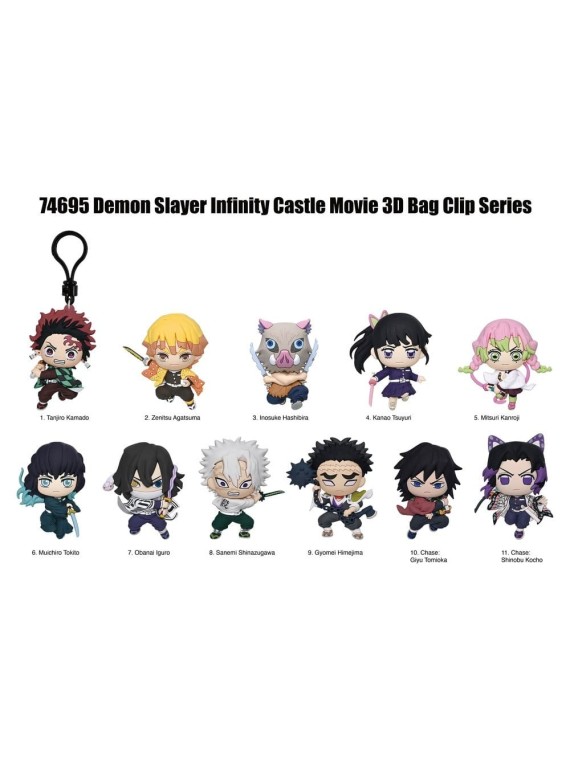 Demon Slayer 3D Colgante Peluche Infinity Castle Serie 1 (1)