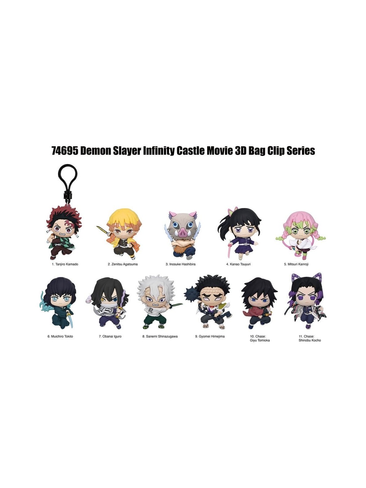 Demon Slayer 3D Colgante Peluche Infinity Castle Serie 1 (1)