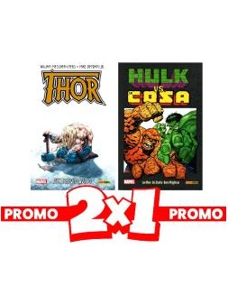 2x1 Hulk vs. La Cosa + Thor - Panini Marvel