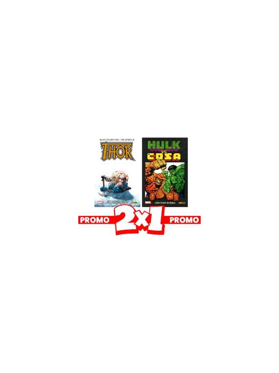 2x1 Hulk vs. La Cosa + Thor - Panini Marvel