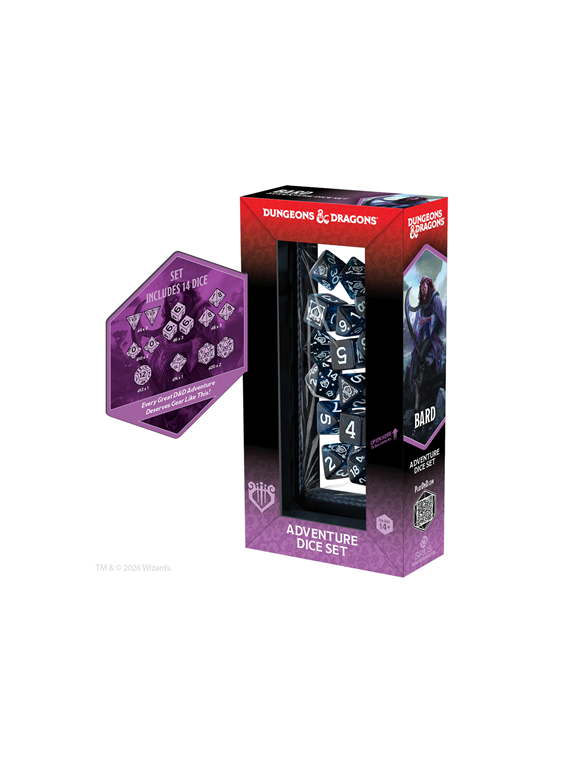 Dungeons & Dragons: Adventure Dice - Bard: Blue, Black