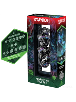 Dungeons & Dragons: Adventure Dice - Ranger: Black, Blue