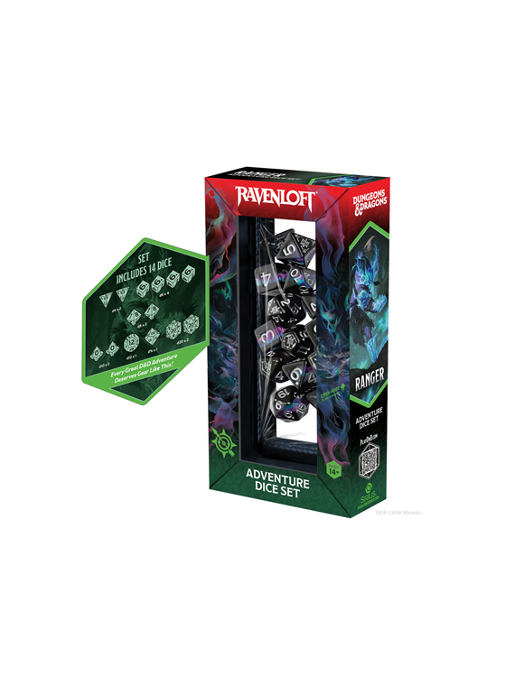 Dungeons & Dragons: Adventure Dice - Ranger: Black, Blue