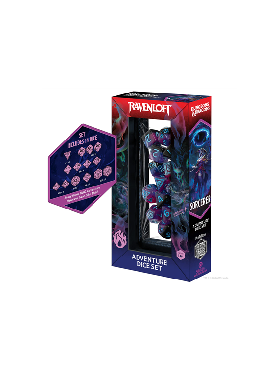 Dungeons & Dragons: Adventure Dice - Sorcerer: Purple