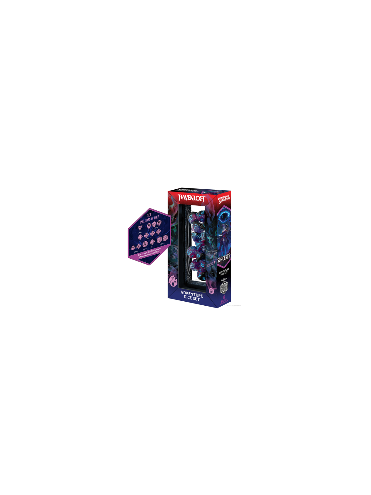 Dungeons & Dragons: Adventure Dice - Sorcerer: Purple