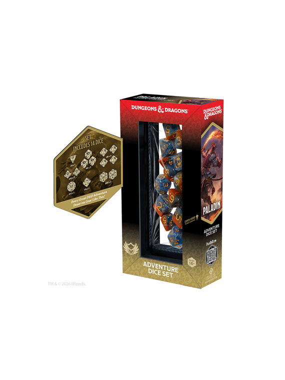 Dungeons & Dragons: Adventure Dice - Paladin: Orange, Blue