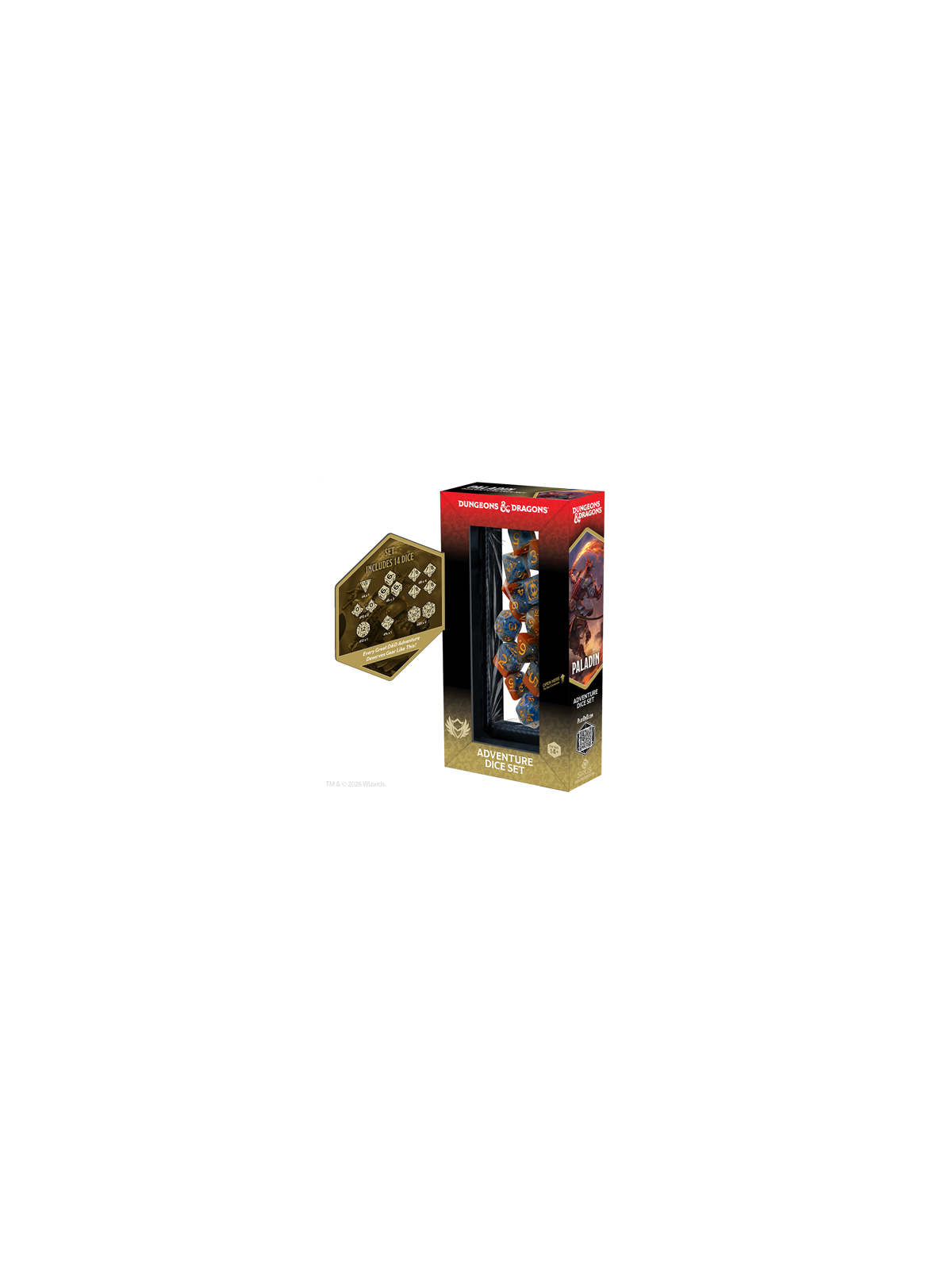 Dungeons & Dragons: Adventure Dice - Paladin: Orange, Blue