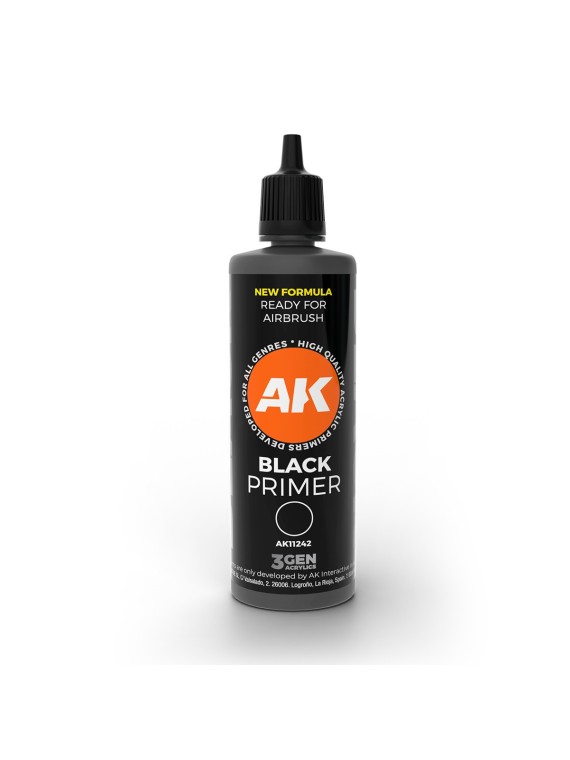 Imprimación Negra 100ml - 3Gen Pintura Acrílica (AK11242)
