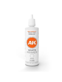 Imprimación Blanca 100ml - 3Gen Pintura Acrílica (AK11240)