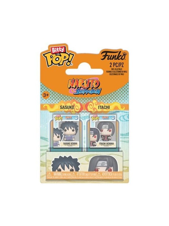 Naruto Pack de 2 Bitty POP! Vinyl Figuras Sasuke & Itachi 2 cm