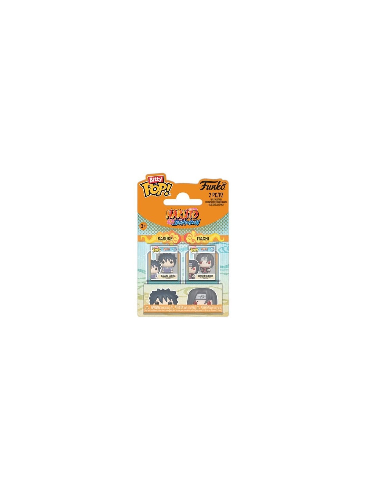 Naruto Pack de 2 Bitty POP! Vinyl Figuras Sasuke & Itachi 2 cm