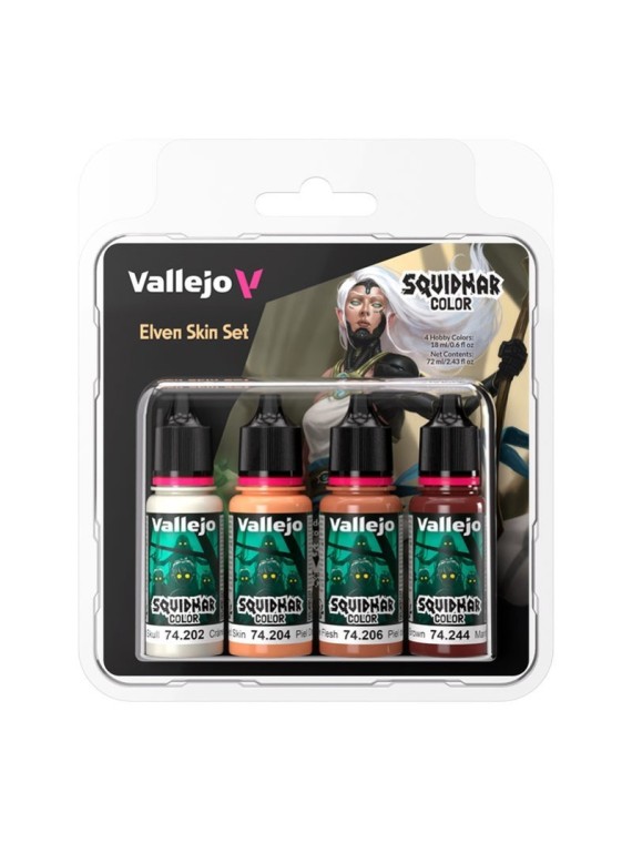 Elven Skin Set Squidmar Color Vallejo 18 ml Set de 4 (74304)