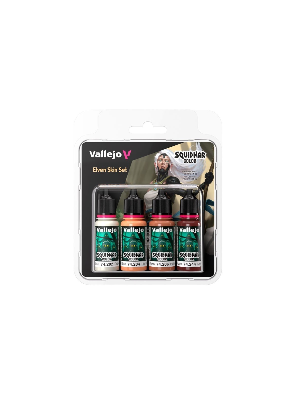 Elven Skin Set Squidmar Color Vallejo 18 ml Set de 4 (74304)